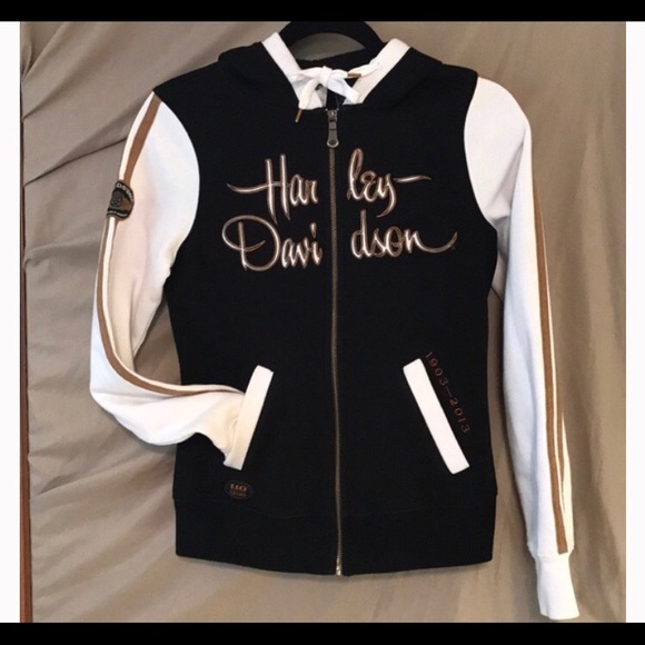 Harley-Davidson Sweaters - Harley-Davidson 110th Anniversary Zip Up Hoodie